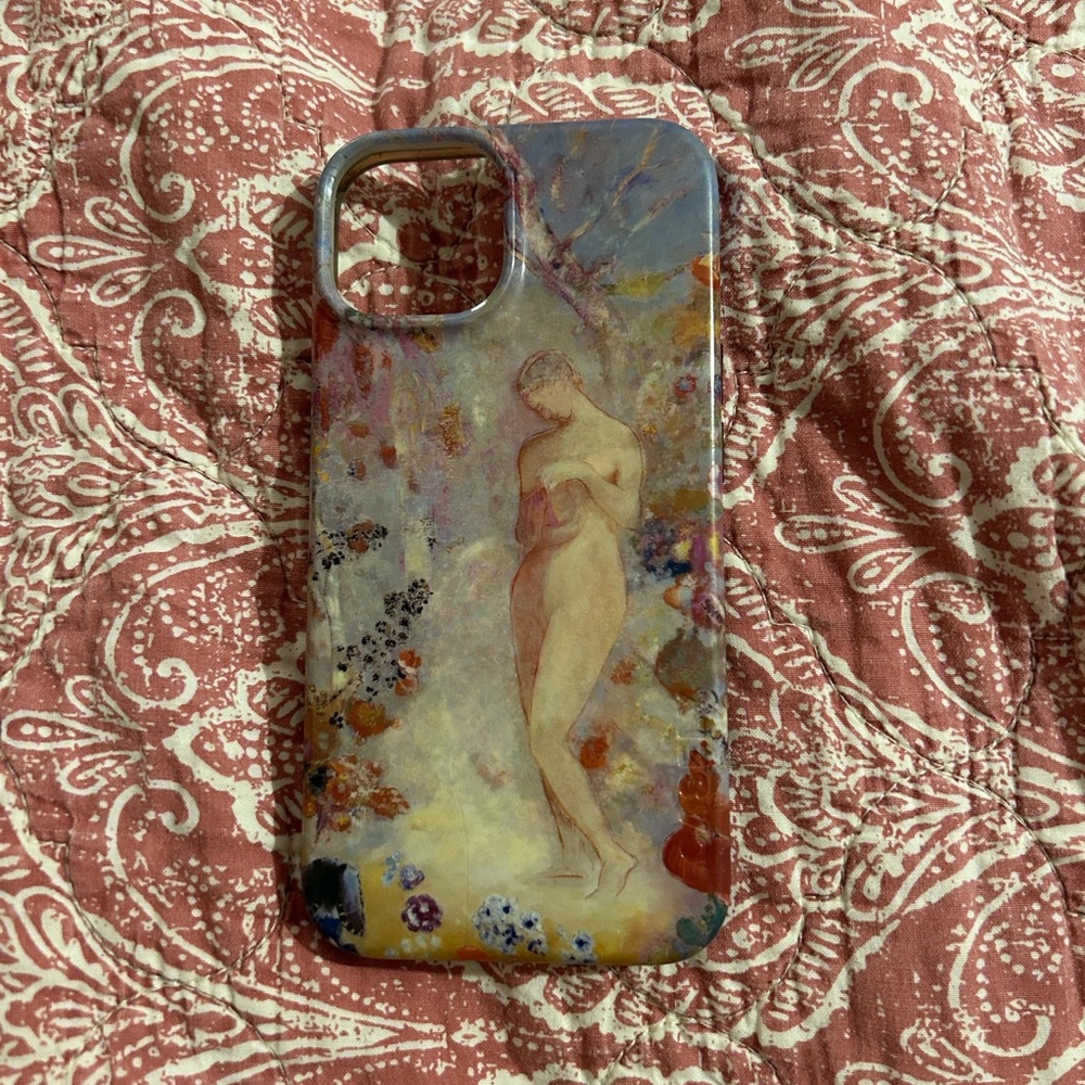 Artistic Casely X Met Phone Case with Floral Design